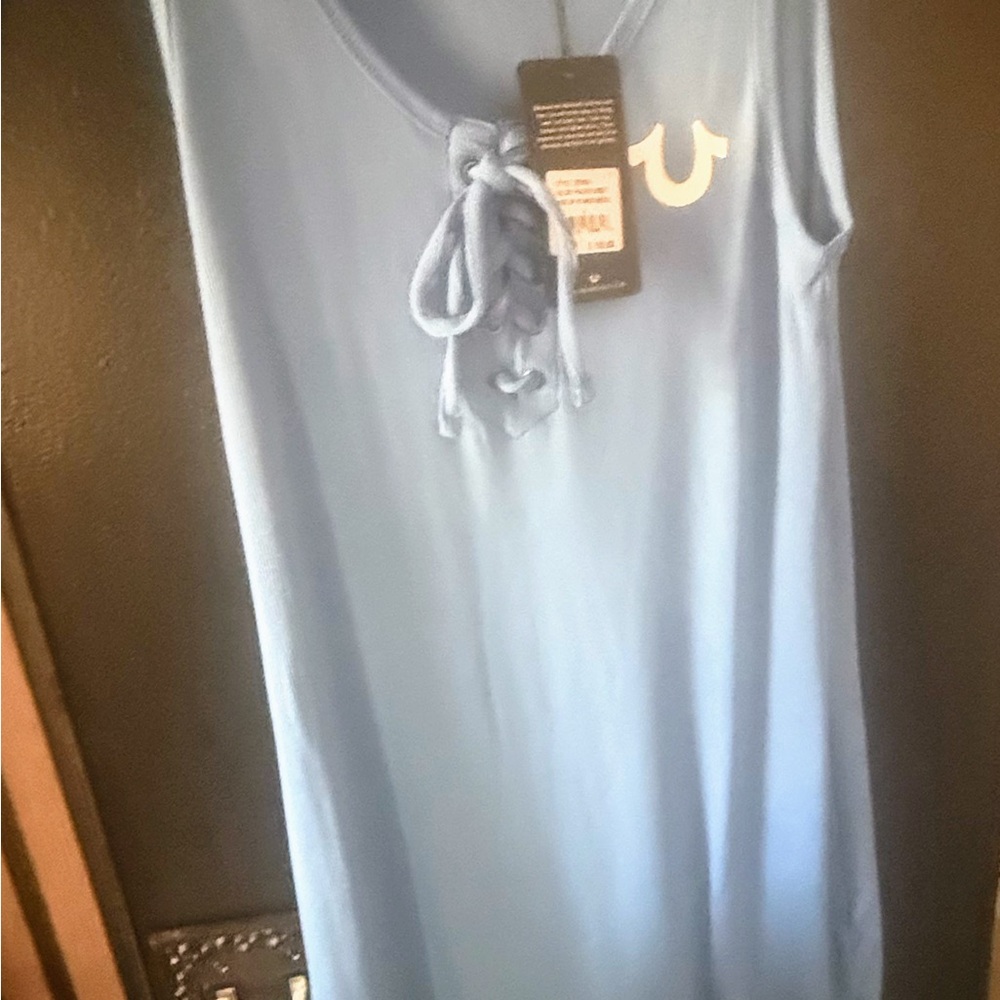 True Religion Blue midi dress NWT - Picture 10 of 15